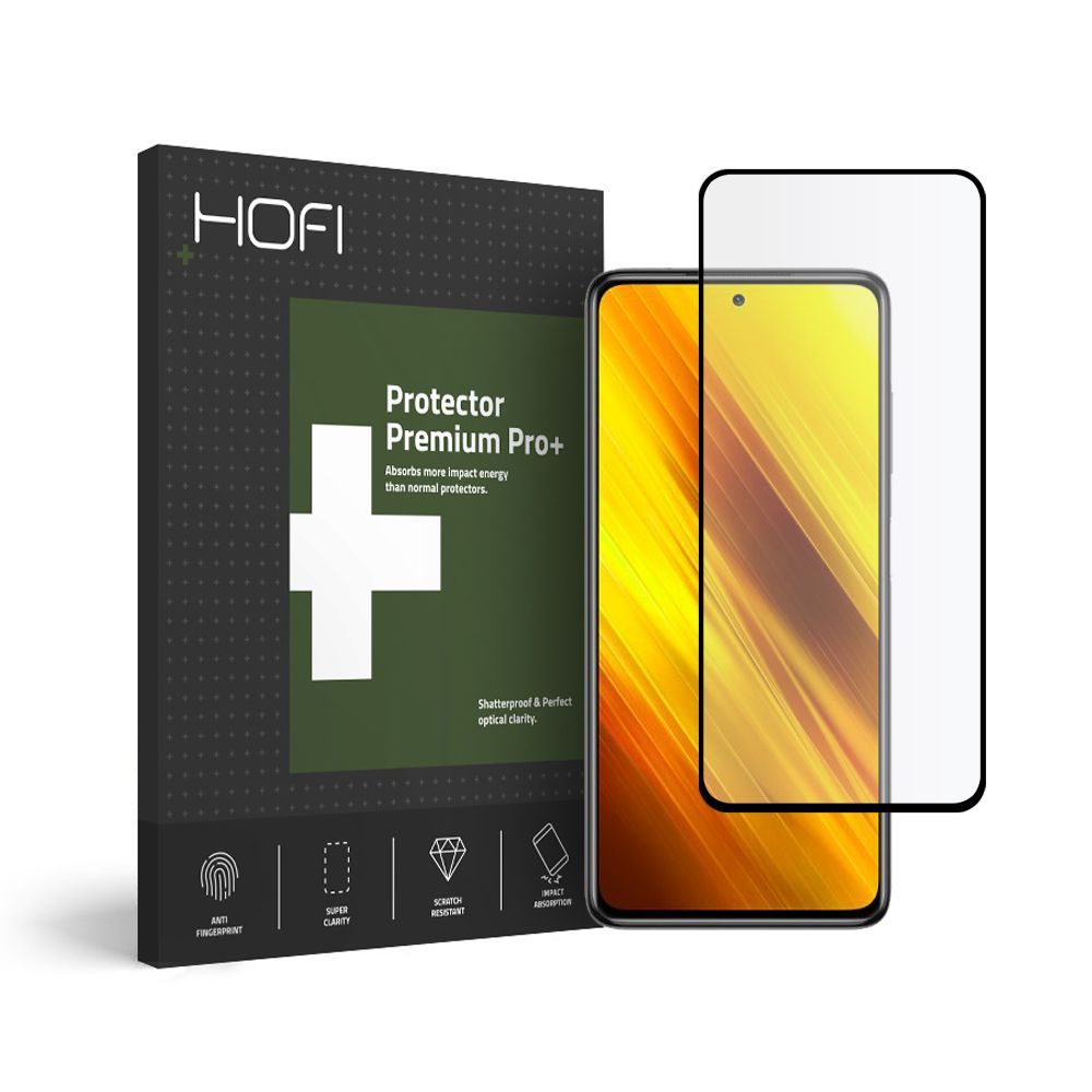 Szko hartowane Hofi Glass Pro+ czarne Xiaomi Poco X3 Pro