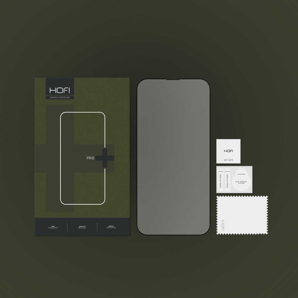 Szko hartowane Hofi Glass Pro+ / 14 Plus czarne APPLE iPhone 13 Pro / 4