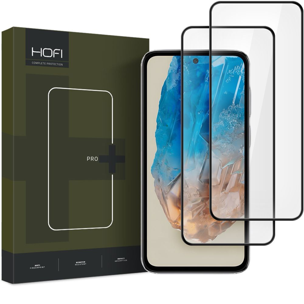Szkło hartowane Hofi Glass Pro+ 2-pack 5g czarne SAMSUNG Galaxy M35 5G Szkło hartowane Hofi Glass Pro+ 2-pack 5g czarne SAMSUNG Galaxy M35 5G
