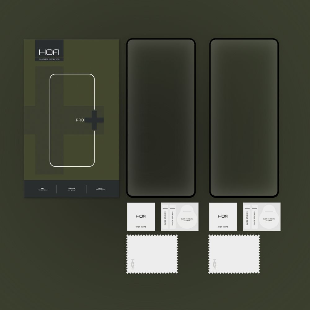 Szko hartowane Hofi Glass Pro+ 2-pack czarne Realme C67 / 4