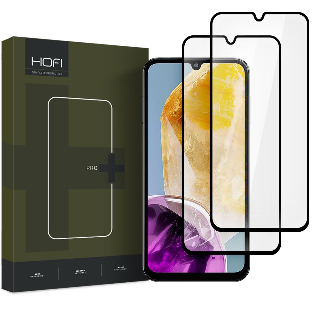 Szko hartowane Hofi Glass Pro+ 2-pack czarne SAMSUNG Galaxy M15 5G