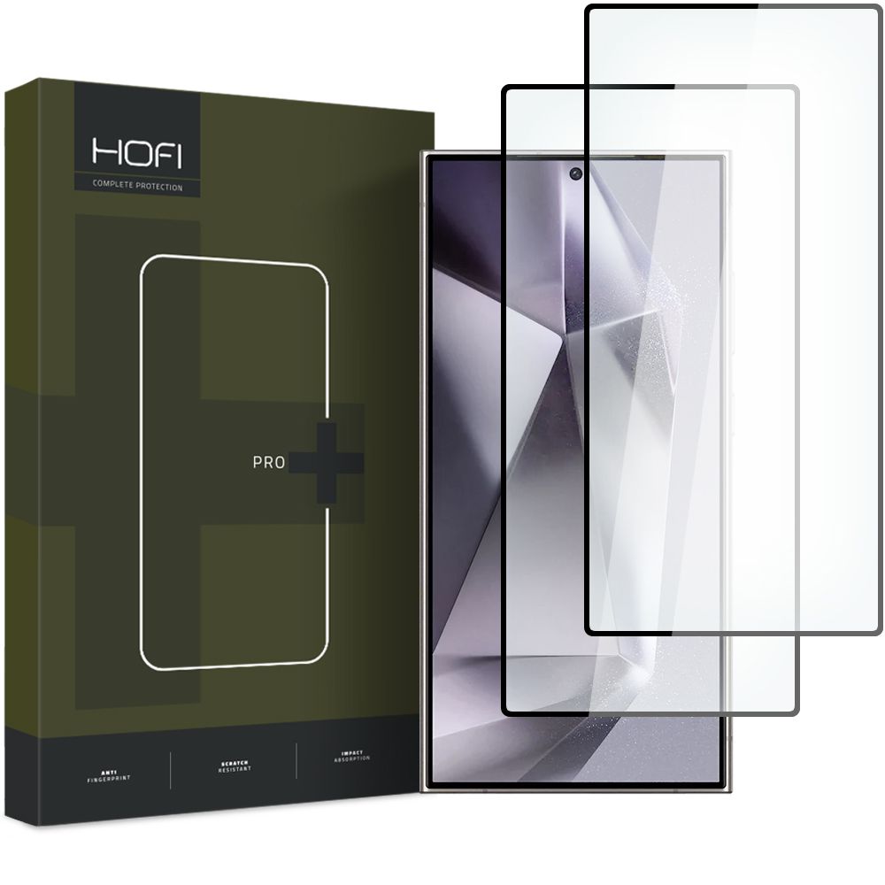 Szko hartowane Hofi Glass Pro+ 2-pack czarne SAMSUNG Galaxy S24 Ultra