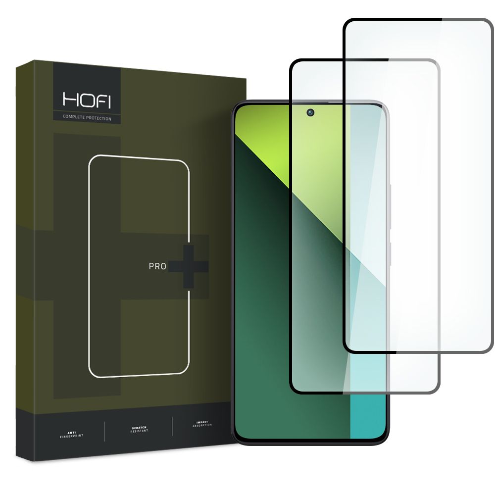 Szko hartowane Hofi Glass Pro+ 2-pack czarne Xiaomi Redmi Note 13 5G