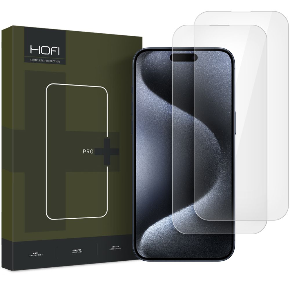 Szkło hartowane Hofi Glass Pro+ 2-pack przeźroczyste APPLE iPhone 16 Plus Szkło hartowane Hofi Glass Pro+ 2-pack przeźroczyste APPLE iPhone 16 Plus