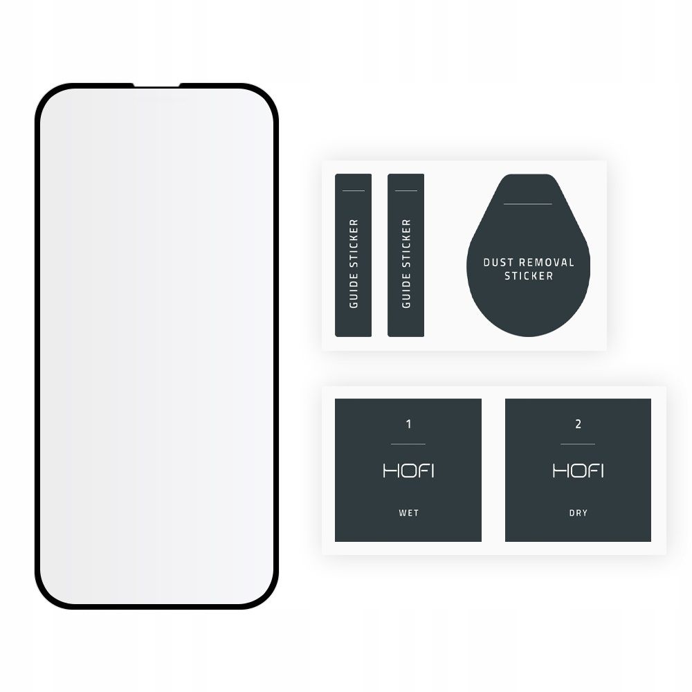 Szko hartowane Hofi Glass Pro+ czarne APPLE iPhone 13 mini / 4