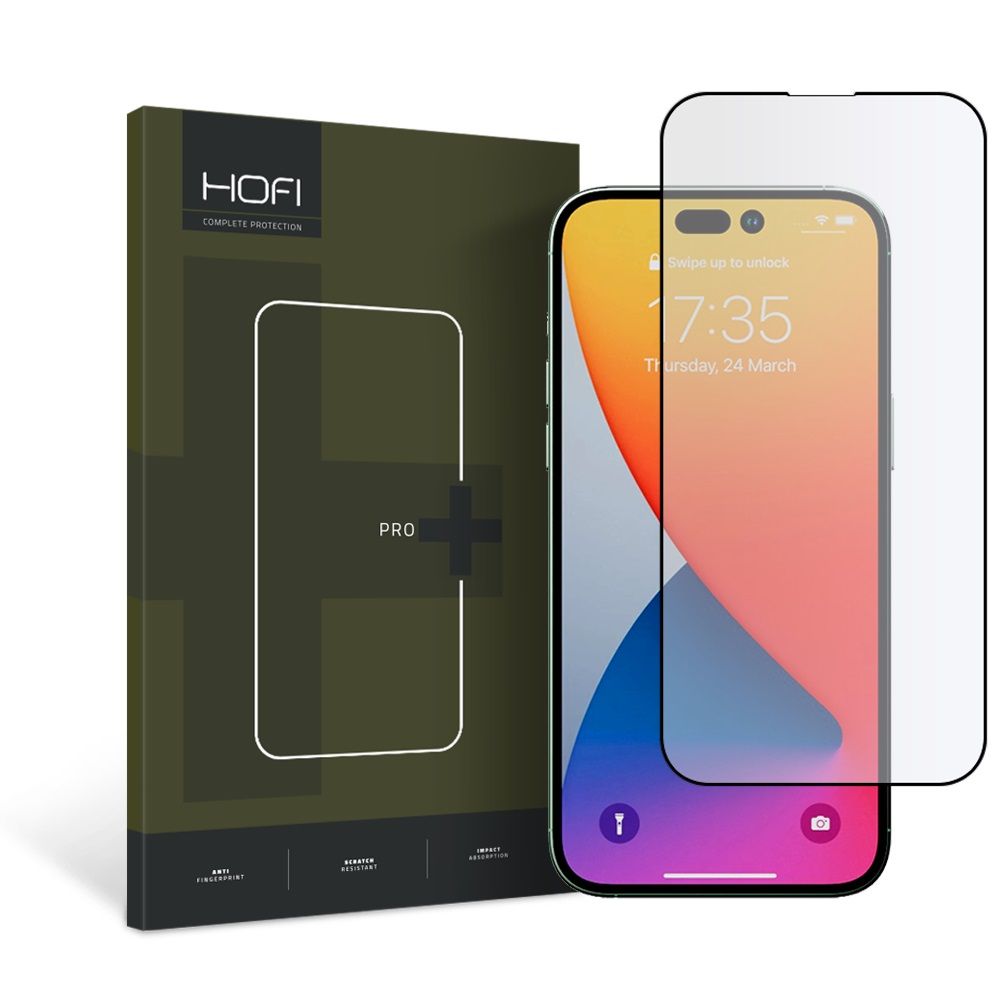 Szko hartowane Hofi Glass Pro+ czarne APPLE iPhone 14 Pro