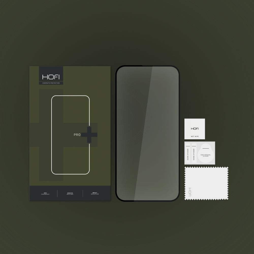 Szko hartowane Hofi Glass Pro+ czarne APPLE iPhone 15 Plus / 4