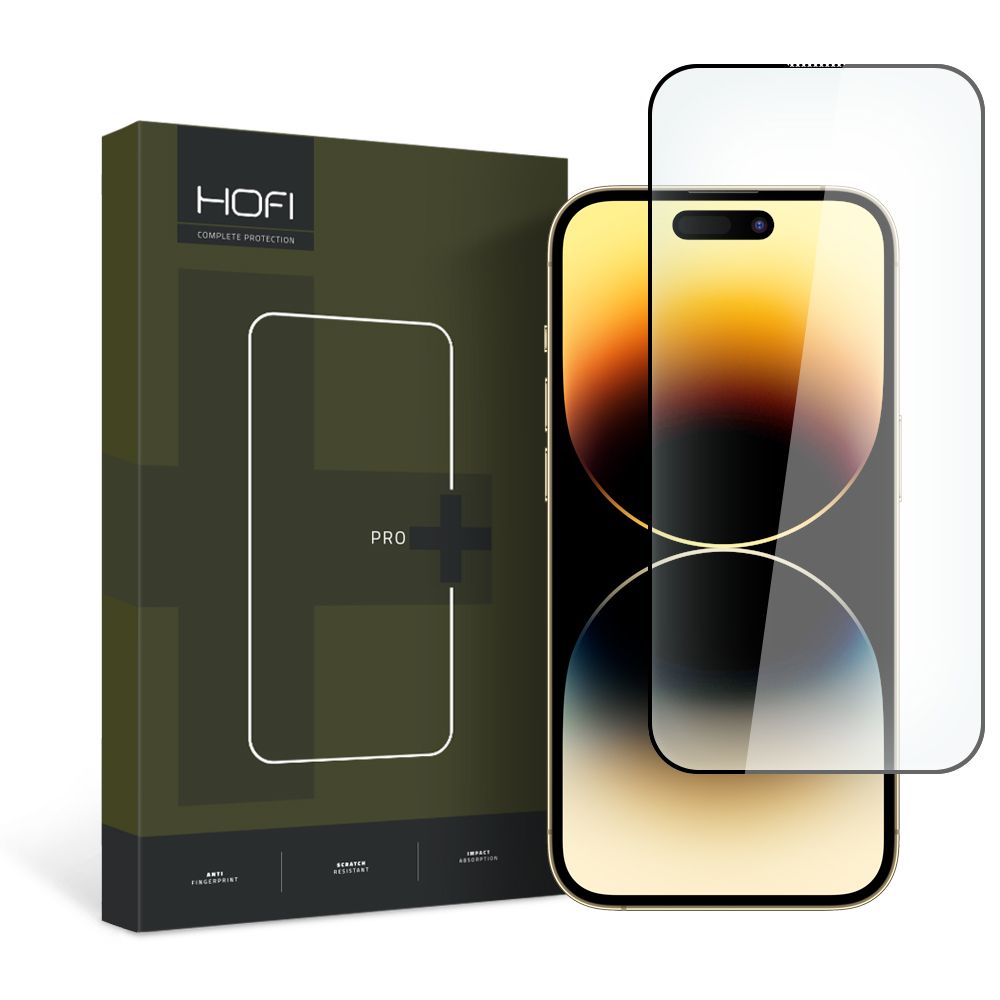 Szko hartowane Hofi Glass Pro+ czarne APPLE iPhone 15 Pro