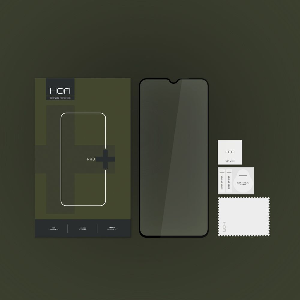 Szko hartowane Hofi Glass Pro+ czarne MOTOROLA Moto E13 / 4