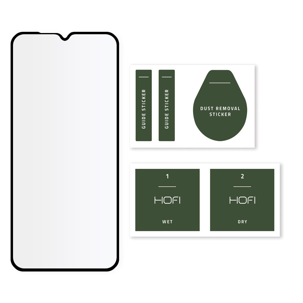 Szko hartowane Hofi Glass Pro+ czarne MOTOROLA Moto G10 / 2