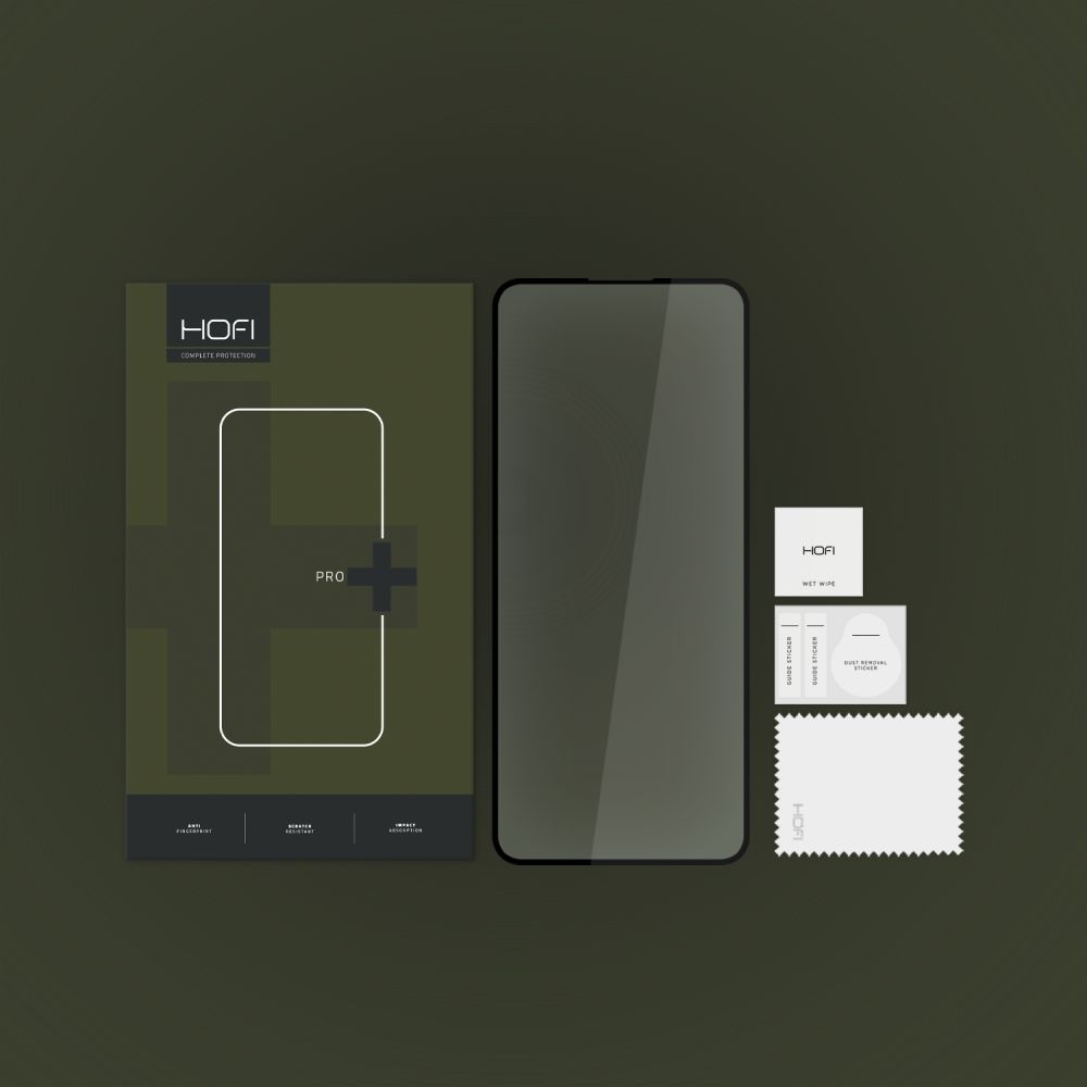Szko hartowane Hofi Glass Pro+ czarne MOTOROLA Moto G54 5G / 4