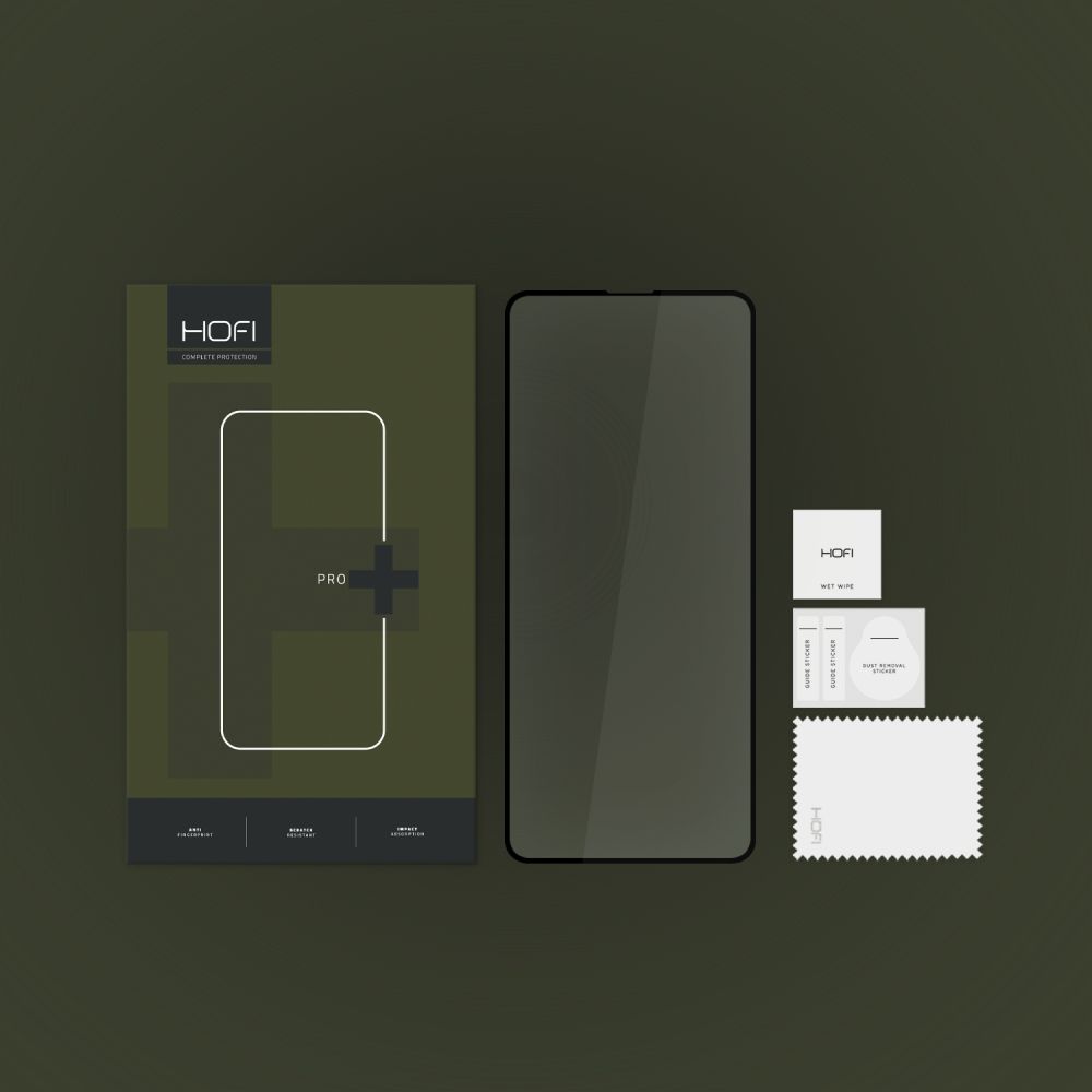 Szko hartowane Hofi Glass Pro+ czarne MOTOROLA Moto G73 5G / 4