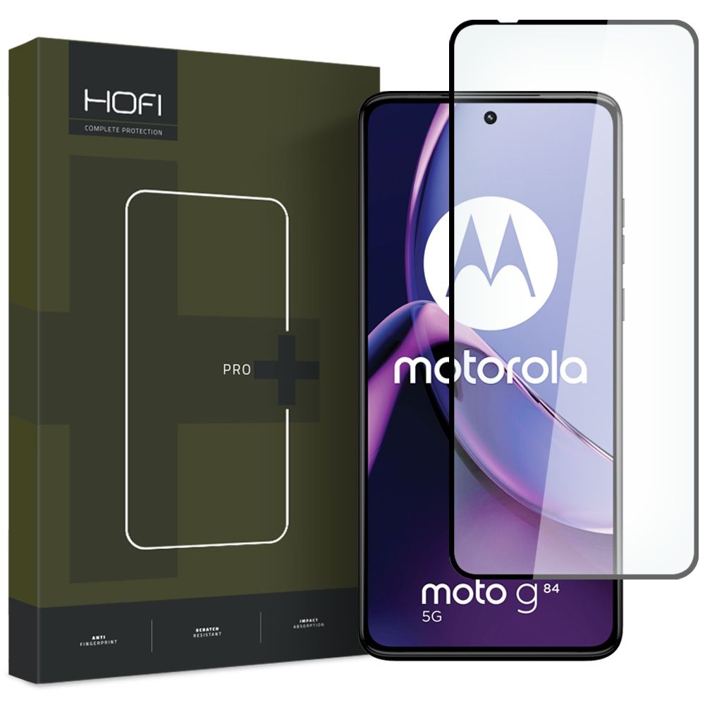 Szko hartowane Hofi Glass Pro+ czarne MOTOROLA Moto G84 5G