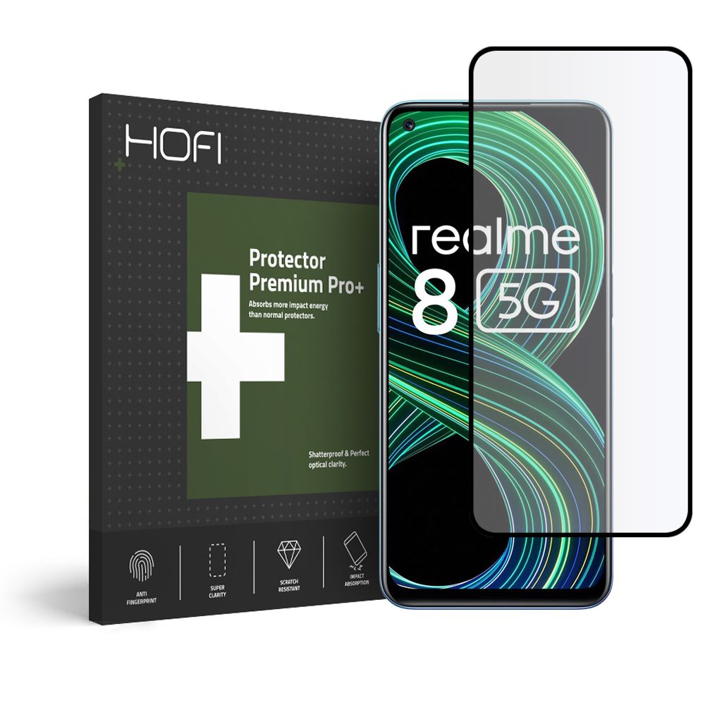 Szko hartowane Hofi Glass Pro+ czarne Realme 8 5G