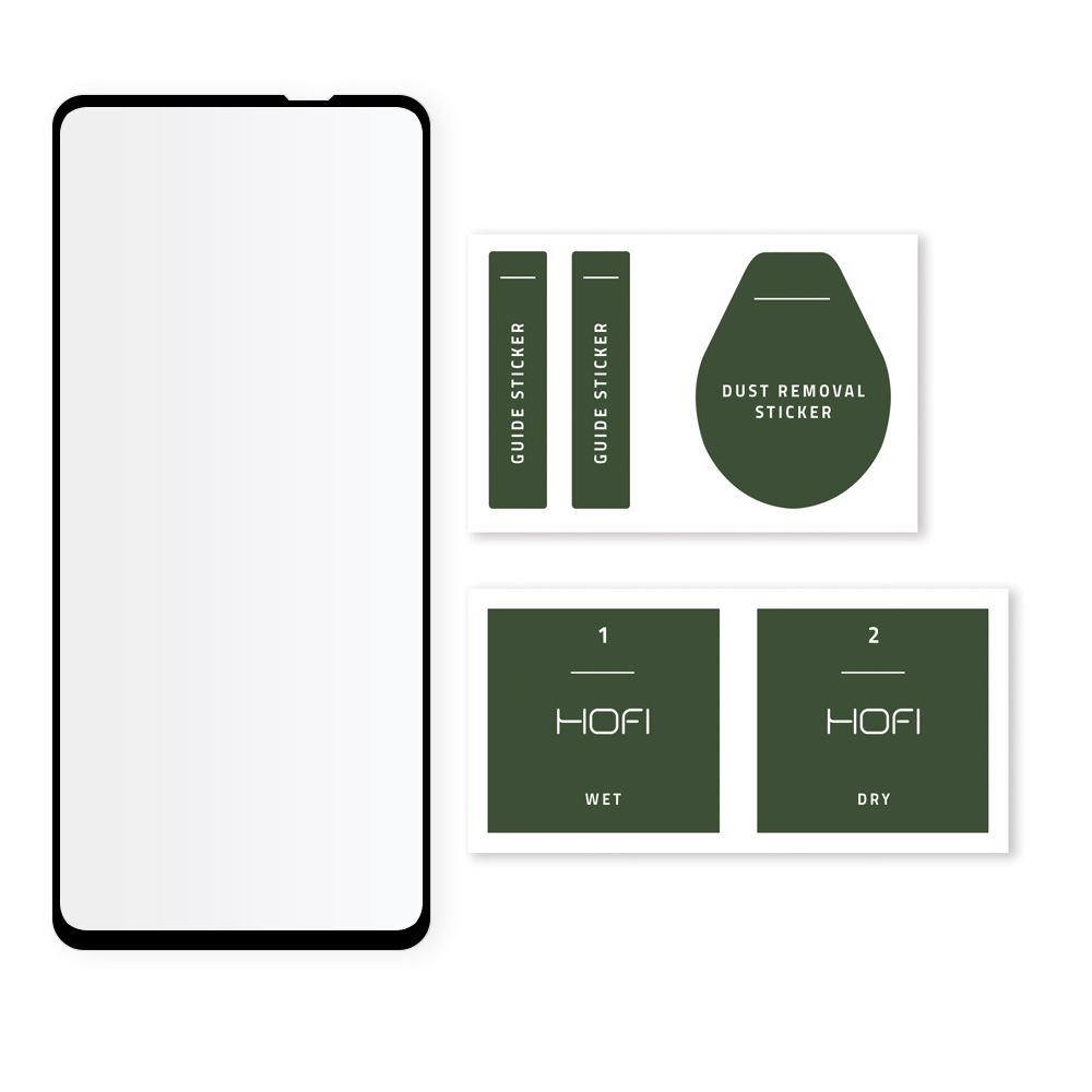 Szko hartowane Hofi Glass Pro+ czarne Realme 8 Pro / 2