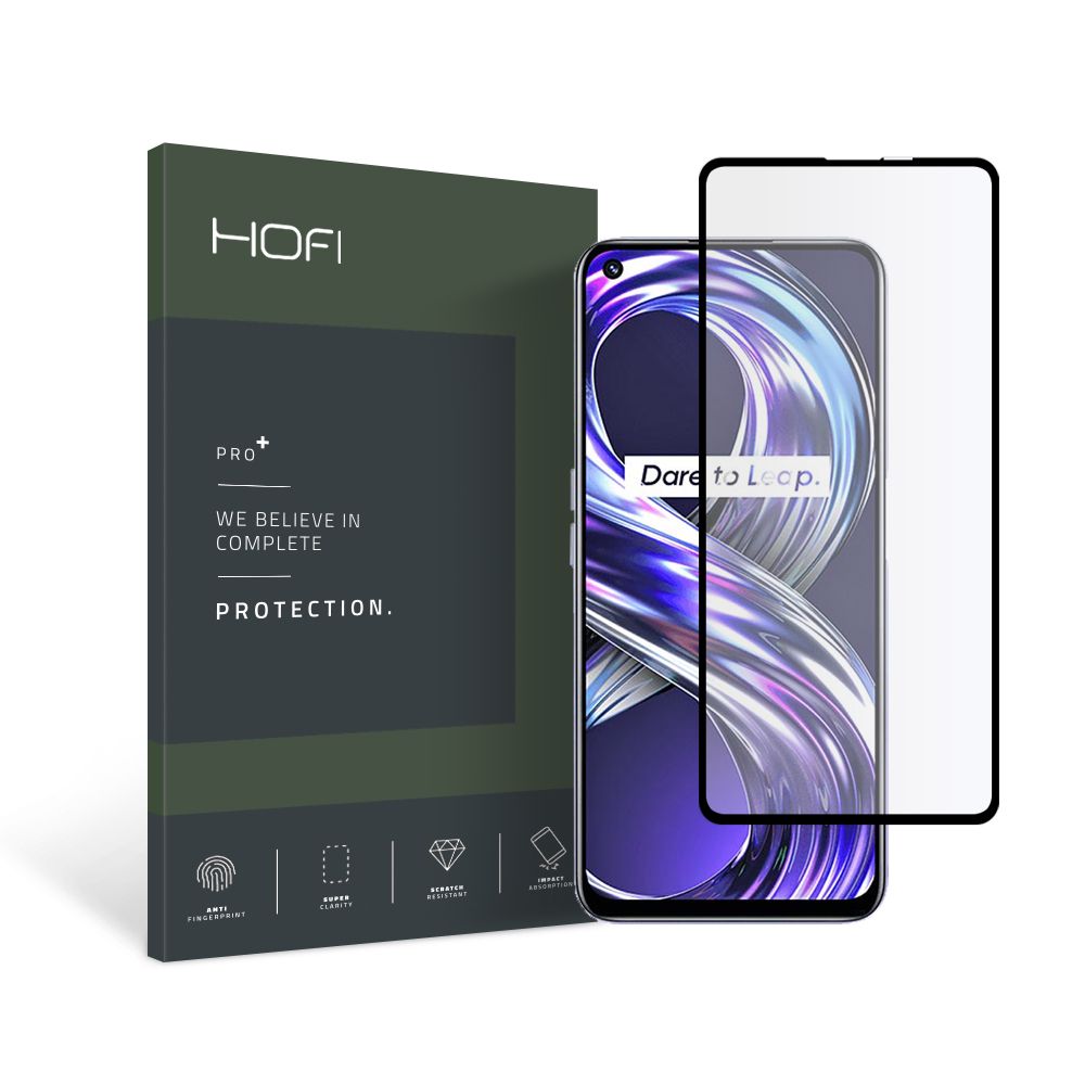 Szko hartowane Hofi Glass Pro+ czarne Realme 8i