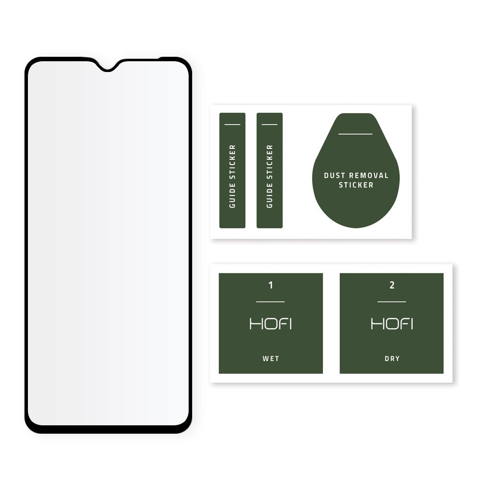 Szko hartowane Hofi Glass Pro+ czarne SAMSUNG Galaxy A12 / 2