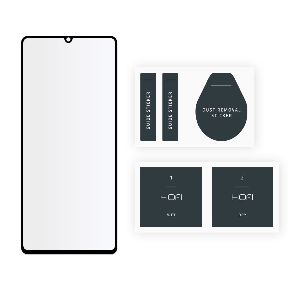 Szko hartowane Hofi Glass Pro+ czarne SAMSUNG Galaxy A22 4G / 2