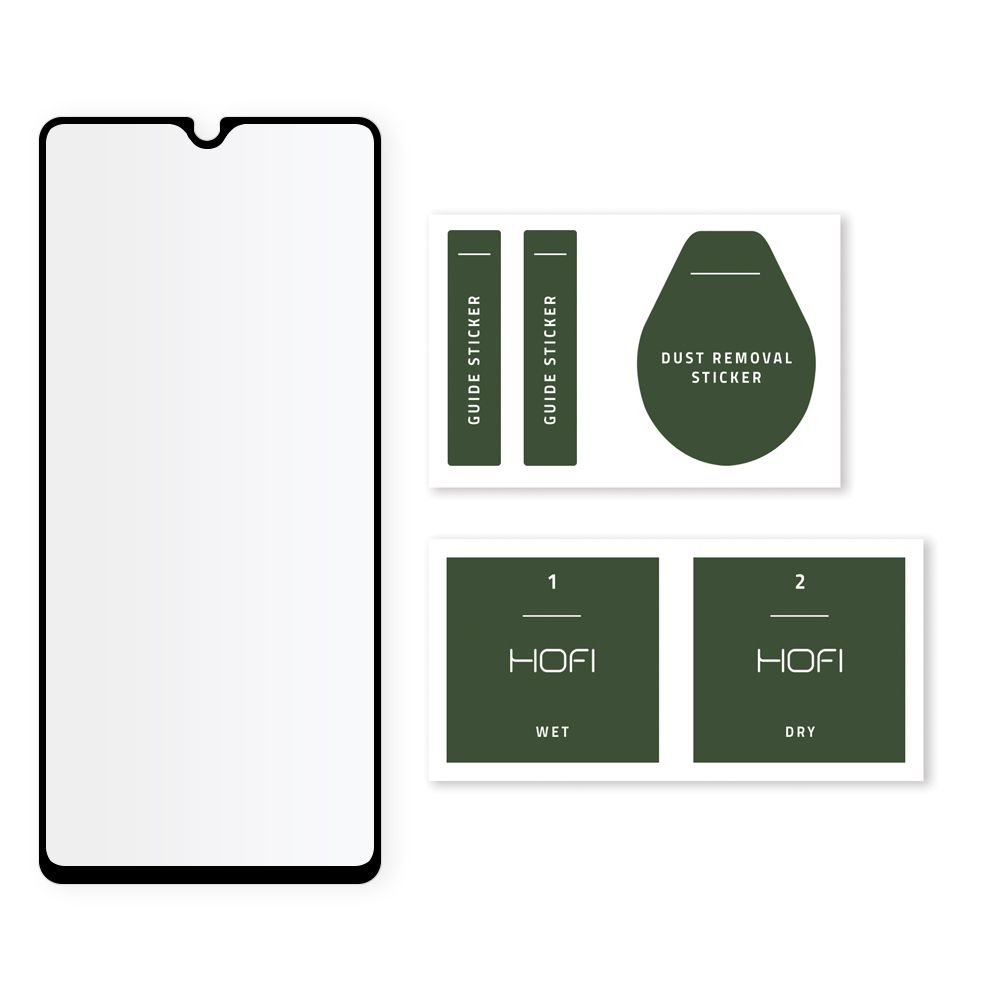 Szko hartowane Hofi Glass Pro+ czarne SAMSUNG Galaxy A42 5G / 2