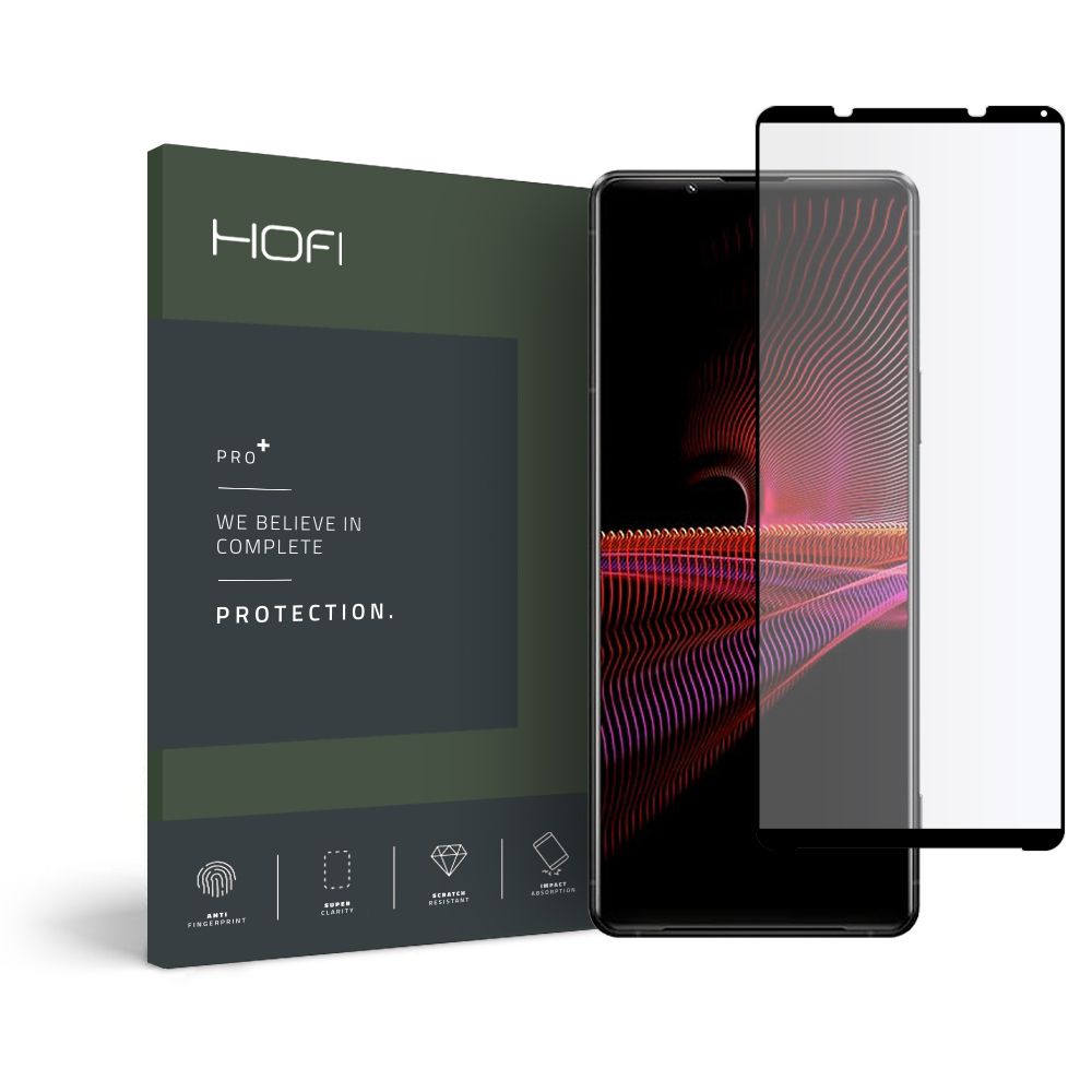 Szko hartowane Hofi Glass Pro+ czarne SONY Xperia 1 III