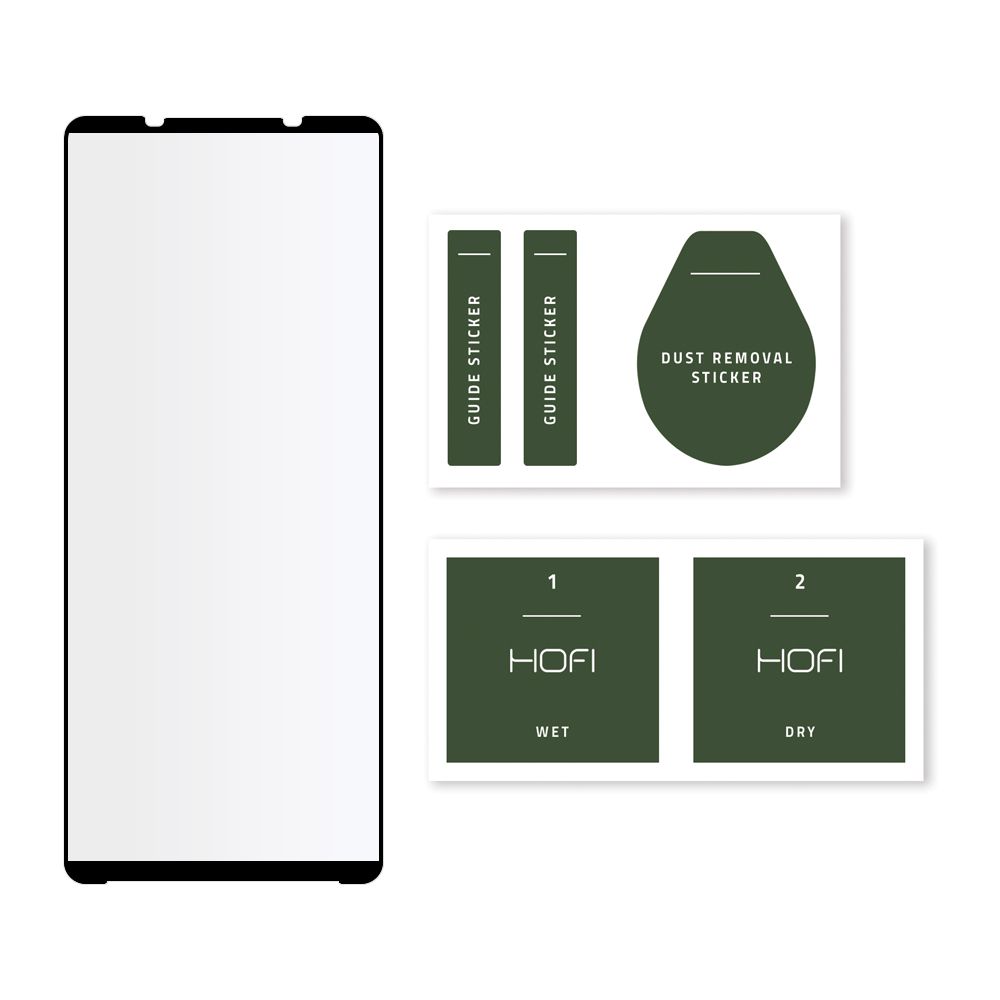 Szko hartowane Hofi Glass Pro+ czarne SONY Xperia 1 III / 2