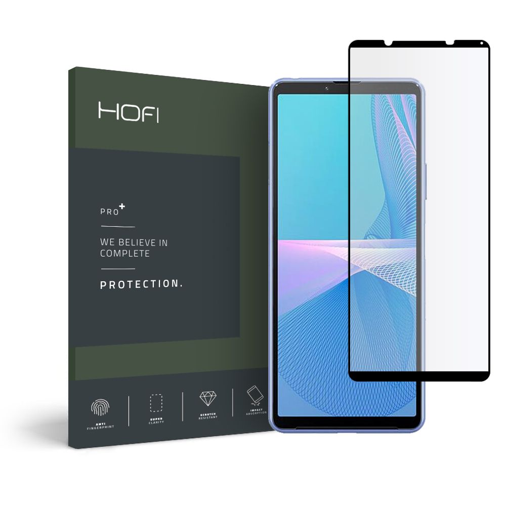 Szko hartowane Hofi Glass Pro+ czarne SONY Xperia 10 III