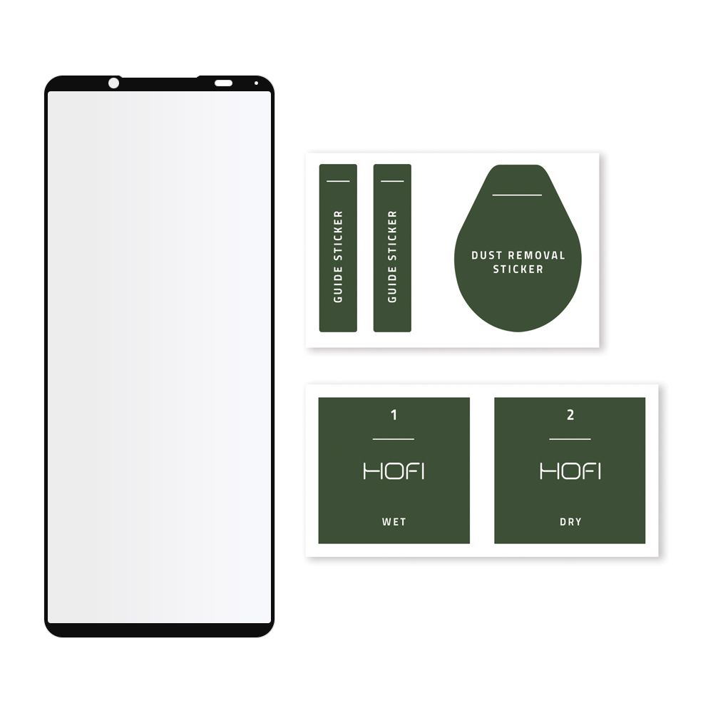 Szko hartowane Hofi Glass Pro+ czarne SONY Xperia 5 III / 2