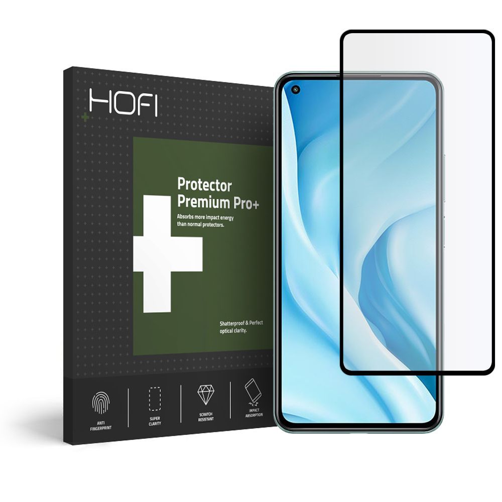 Szko hartowane Hofi Glass Pro+ czarne Xiaomi Mi 11 Lite