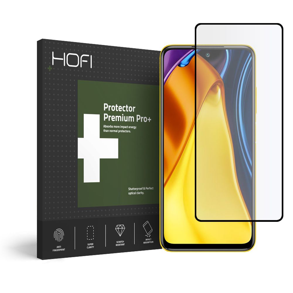 Szko hartowane Hofi Glass Pro+ czarne Xiaomi Poco M3 Pro 5G