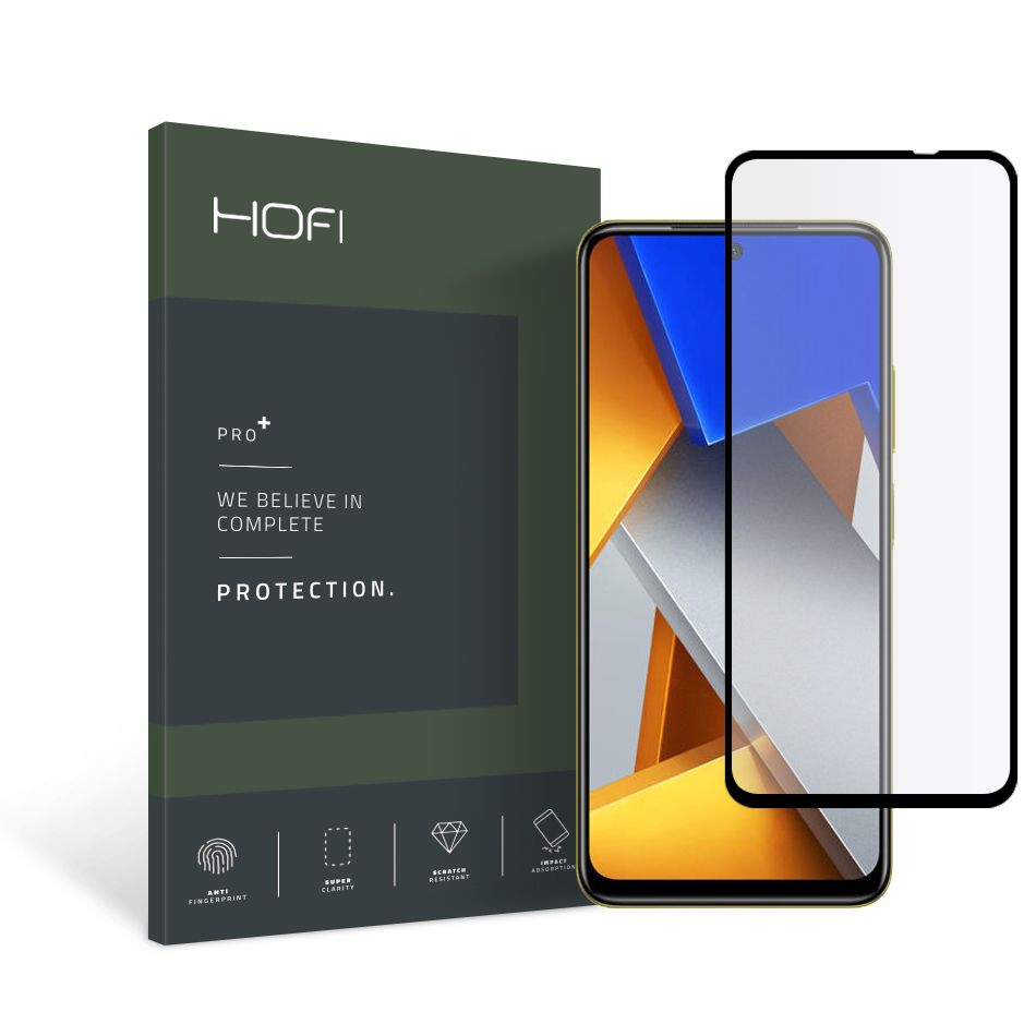Szko hartowane Hofi Glass Pro+ czarne Xiaomi POCO M4 Pro 5G