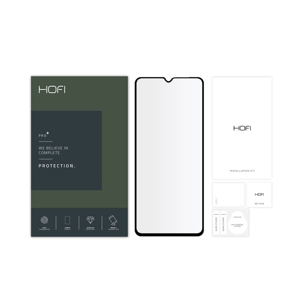 Szko hartowane Hofi Glass Pro+ czarne Xiaomi Redmi 10C / 2