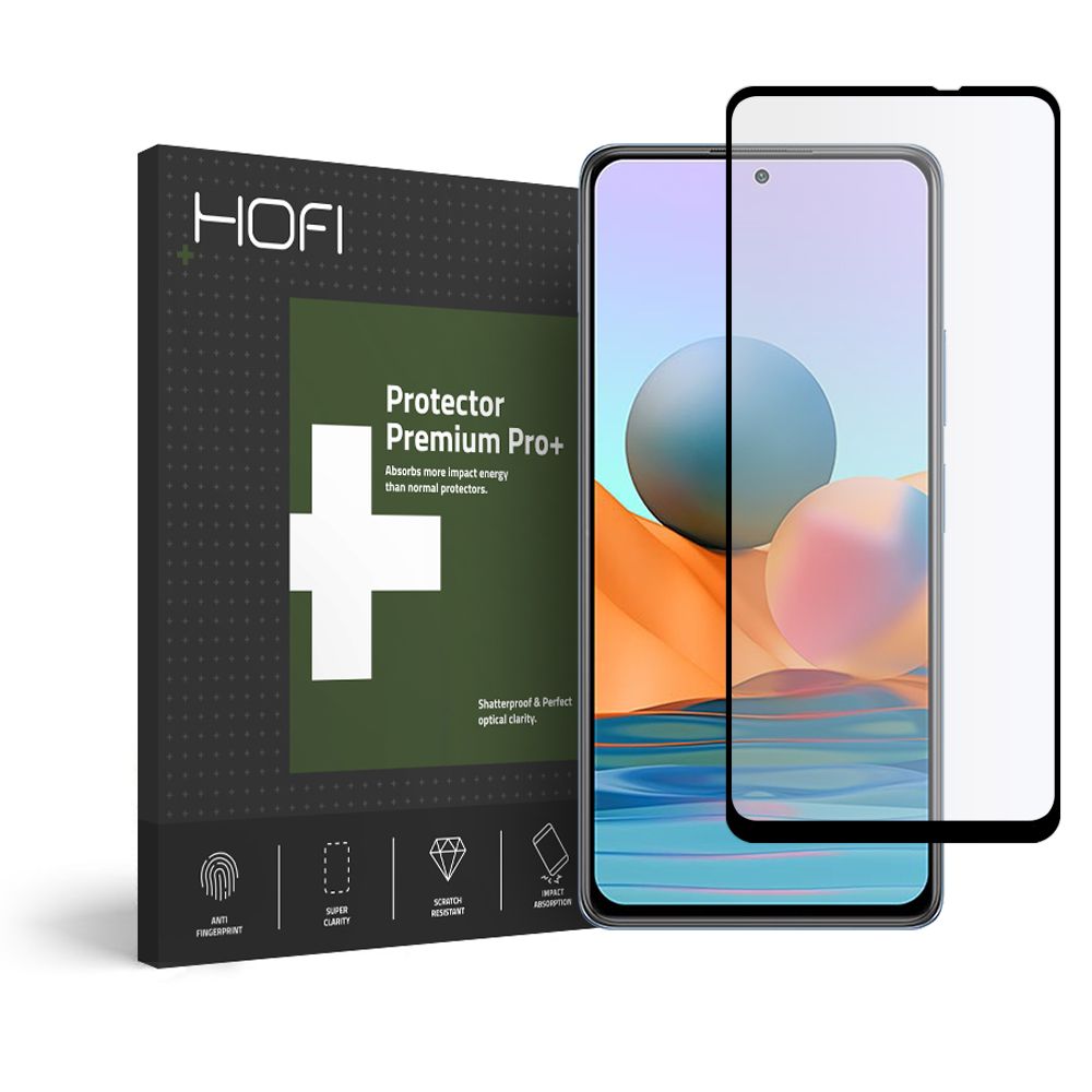 Szko hartowane Hofi Glass Pro+ czarne Xiaomi Redmi Note 10 Pro