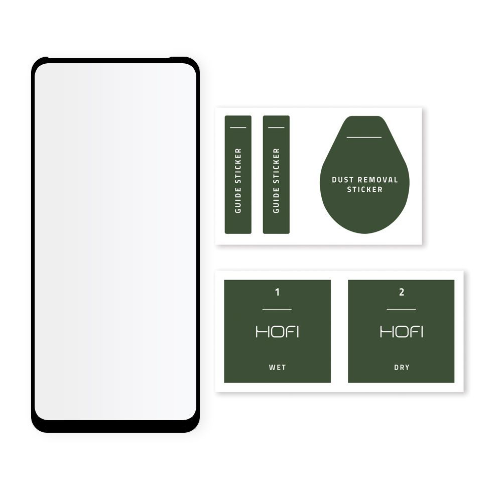 Szko hartowane Hofi Glass Pro+ czarne Xiaomi Redmi Note 9T / 2