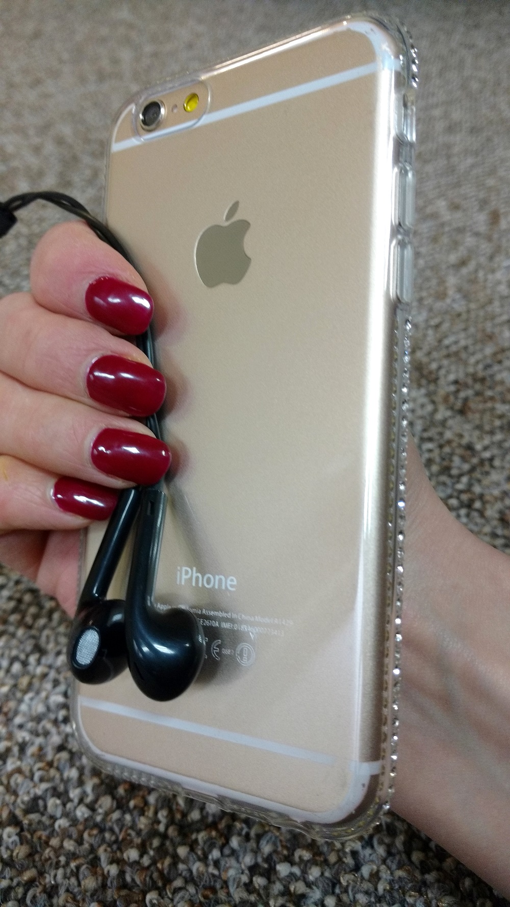 Suchawki stereo EarPhone MOTIVE czarne APPLE iPhone 5c / 7