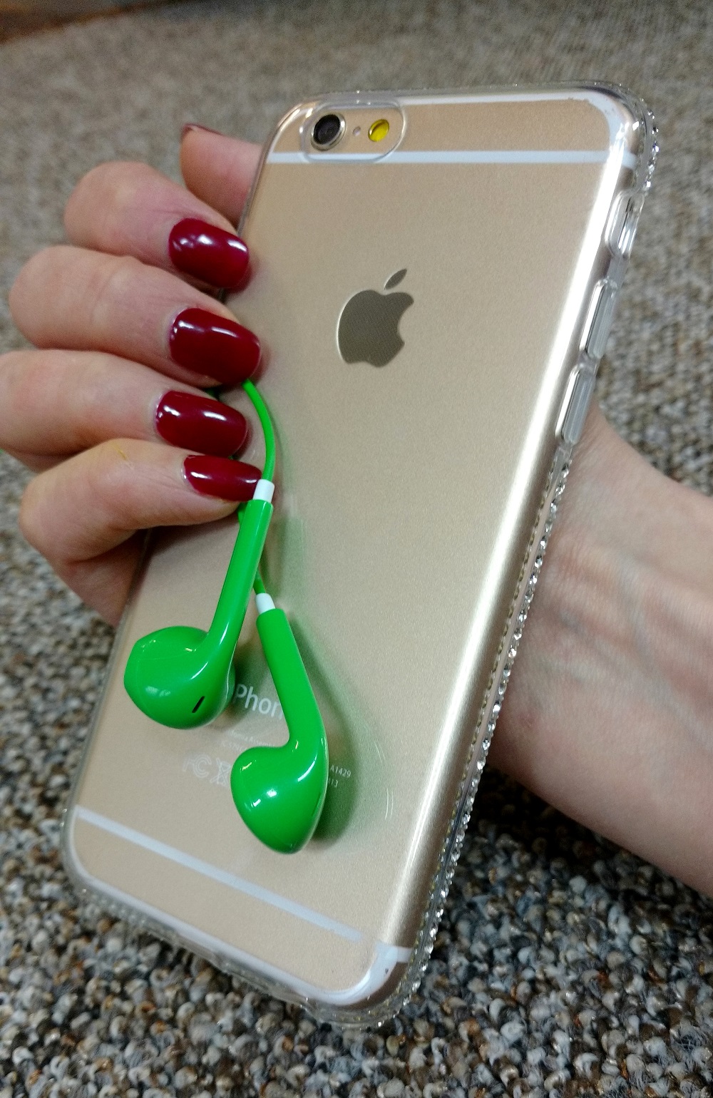 Suchawki stereo EarPhone MOTIVE zielone APPLE iPhone SE / 6