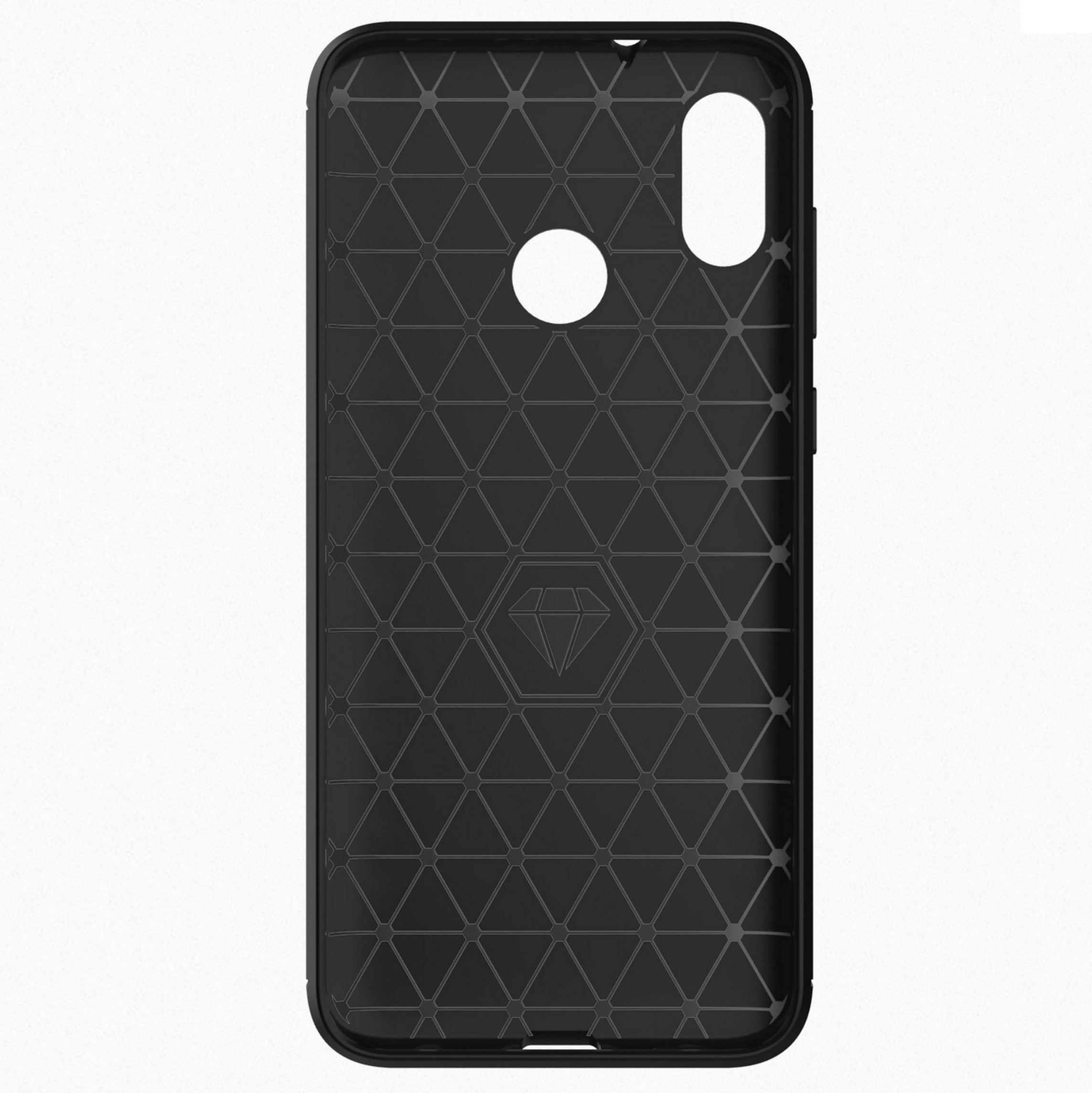Pokrowiec etui pancerne Karbon Case czarne HTC U12 Life / 5 Pokrowiec etui pancerne Karbon Case czarne HTC U12 Life / 5