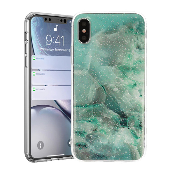 Pokrowiec etui silikonowe Vennus Stone Case zielone HUAWEI Y5 2019