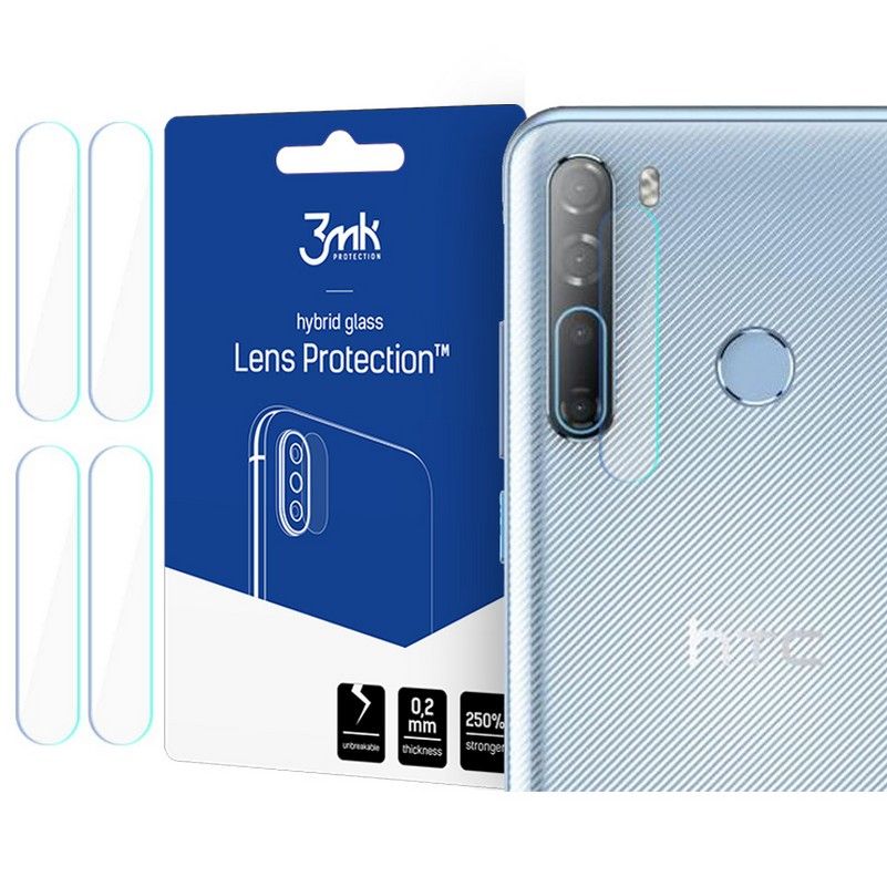 Szko hartowane hybrydowe 3MK Flexible Glass Lens  HTC Desire 20 Pro