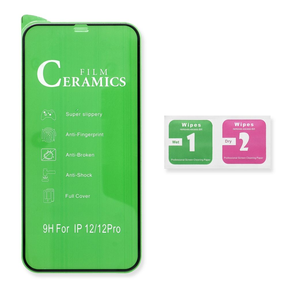 Szkło hartowane hybrydowe Ceramic czarne APPLE iPhone 16 Pro Max / 6