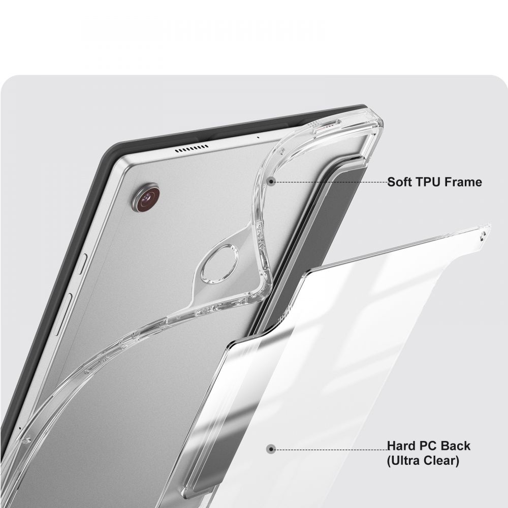 Pokrowiec Infiland Rugged Crystal grey SAMSUNG Galaxy Tab A8 10.5 2021 / 7