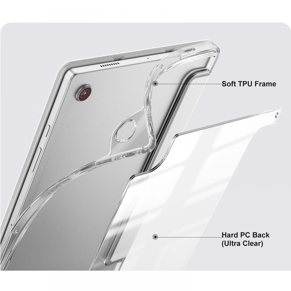 Pokrowiec Infiland Rugged Crystal srebrne SAMSUNG Galaxy Tab A8 10.5 2021 / 7