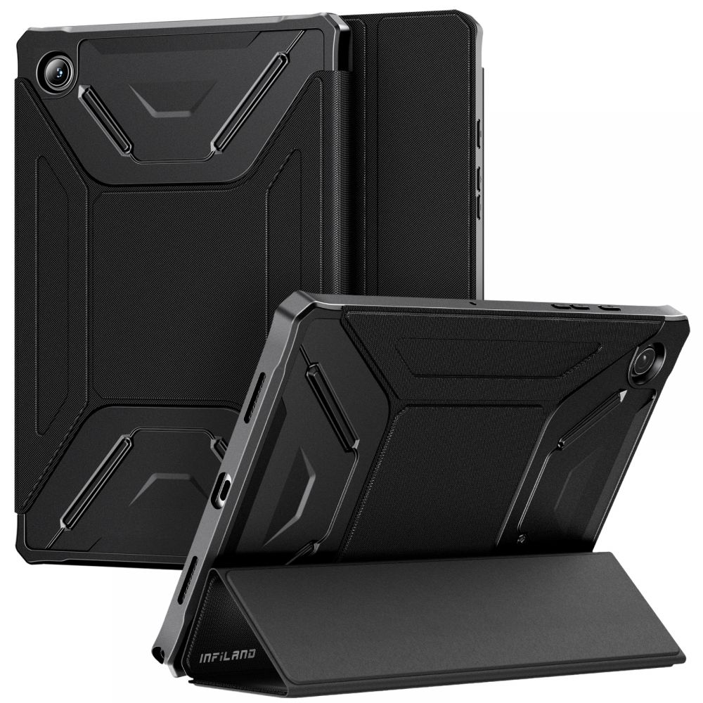 Pokrowiec Infiland Rugged Folio czarne SAMSUNG Galaxy Tab A8 10.5 2021