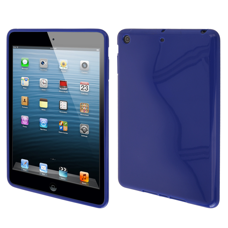 Pokrowiec silikonowe etui BACK CASE niebieskie APPLE iPad mini