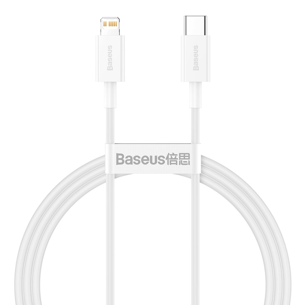 Kabel USB Baseus Superior Typ-C na Lightning 20W CATLYS-A02 1m biay APPLE iPhone 7