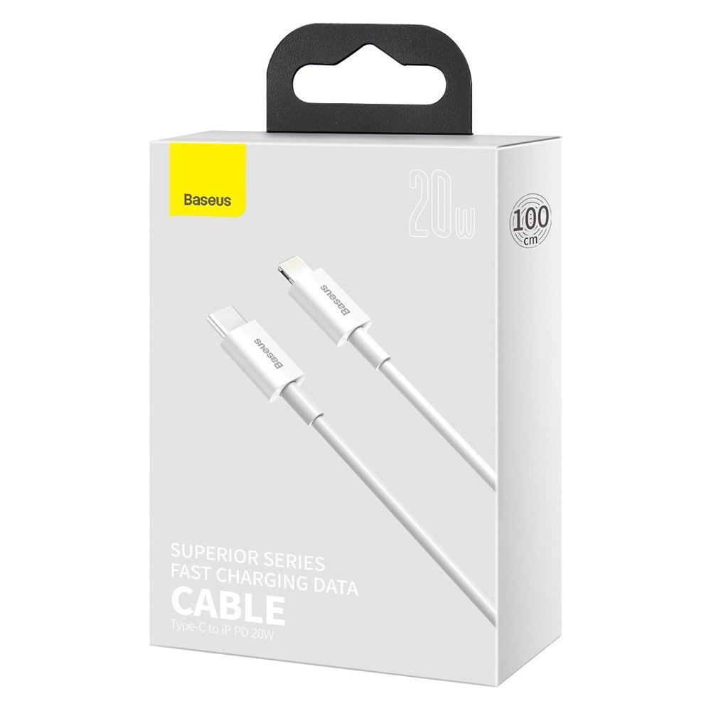 Kabel USB Baseus Superior Typ-C na Lightning 20W CATLYS-A02 1m biay APPLE iPhone 5 / 5