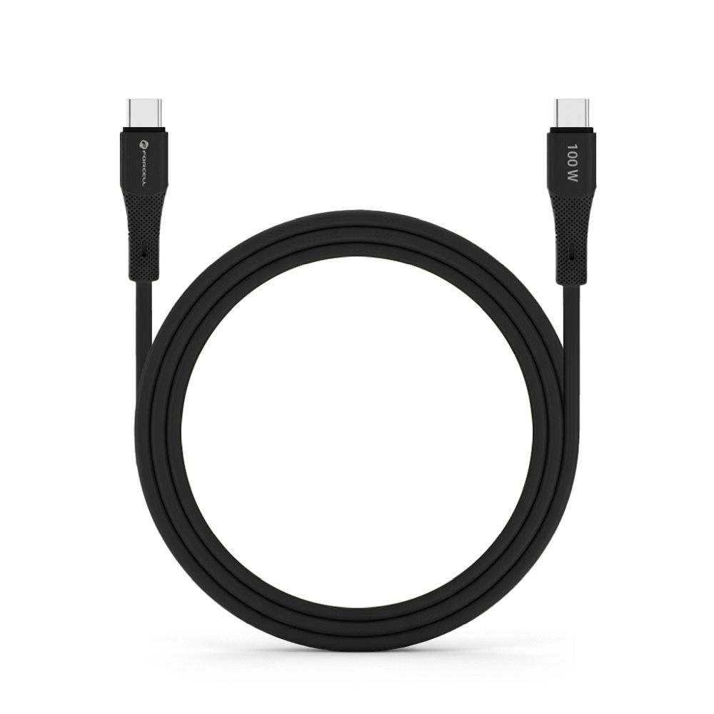 Kabel USB Forcell F-Energy 100W Silicone C347 Typ-C na Typ-C1m czarny SAMSUNG Galaxy A14 4G / 3