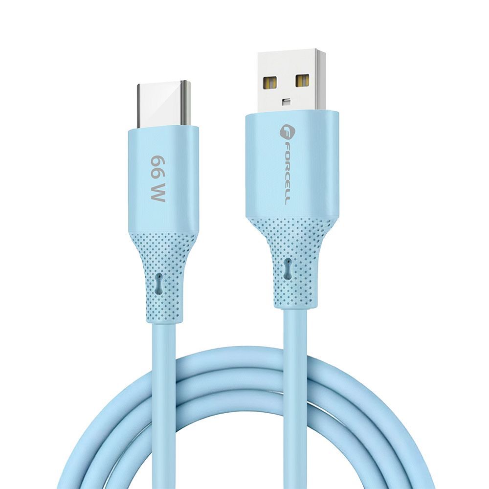 Kabel USB Forcell F-Energy Typ-C QC4.0 3A 66W Silicone 1m niebieski HUAWEI Mate 20 Lite