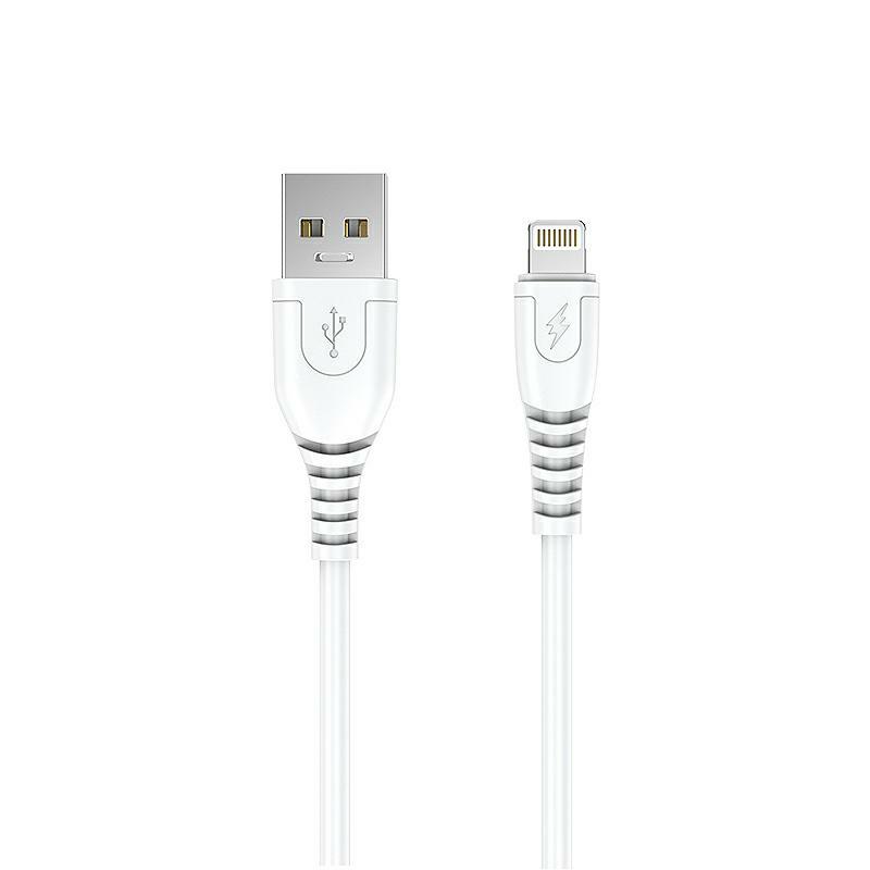 Kabel USB 1m 6A Lightning biay / 2