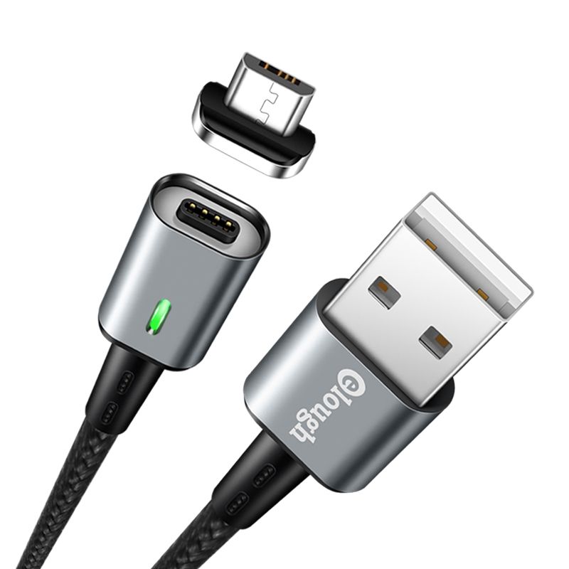 Kabel USB magnetyczny ELOUGH E05 microUSB czarny MOTOROLA Moto E5