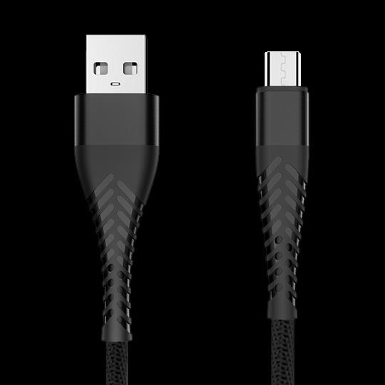 Kabel USB extreme Spider 3A 1,5m MicroUSB czarny MOTOROLA Moto E6 Plus